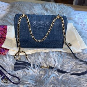🔥$200🔥Tory Burch Blue Crossbody Bag